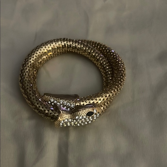 Elegant Gold Snake Bracelet - Picture 4 of 5